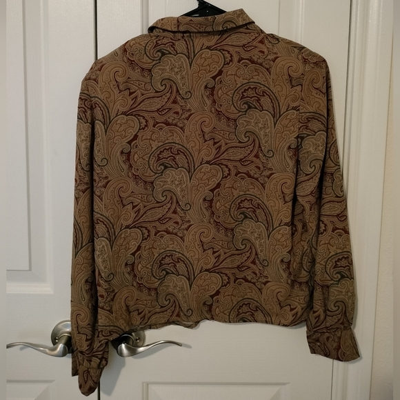 Vintage Liz Claiborne Paisley Patterned Women's Shirt - Picture 3 of 6